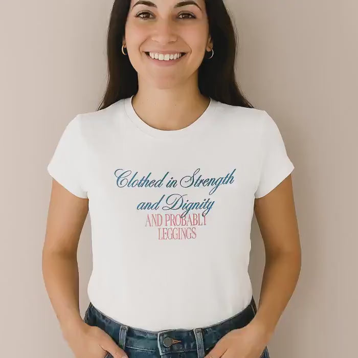 Proverbs 31 Women's T-Shirt - Clothed in Dignity - Softstyle Tee - Gifts