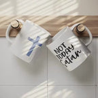 Not Today Satan Coffee Mug | Christian Ceramic Cup, Spiritual Gift
