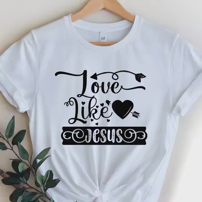 Love Like Jesus Christian Tee: Softstyle Women's Faith Apparel