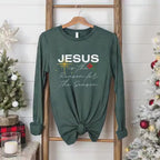 Jesus Is The Reason Long Sleeve Tee – Christian Christmas Shirt
